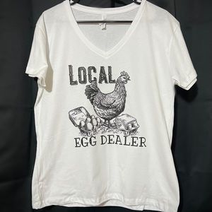Local egg dealer women’s V neck